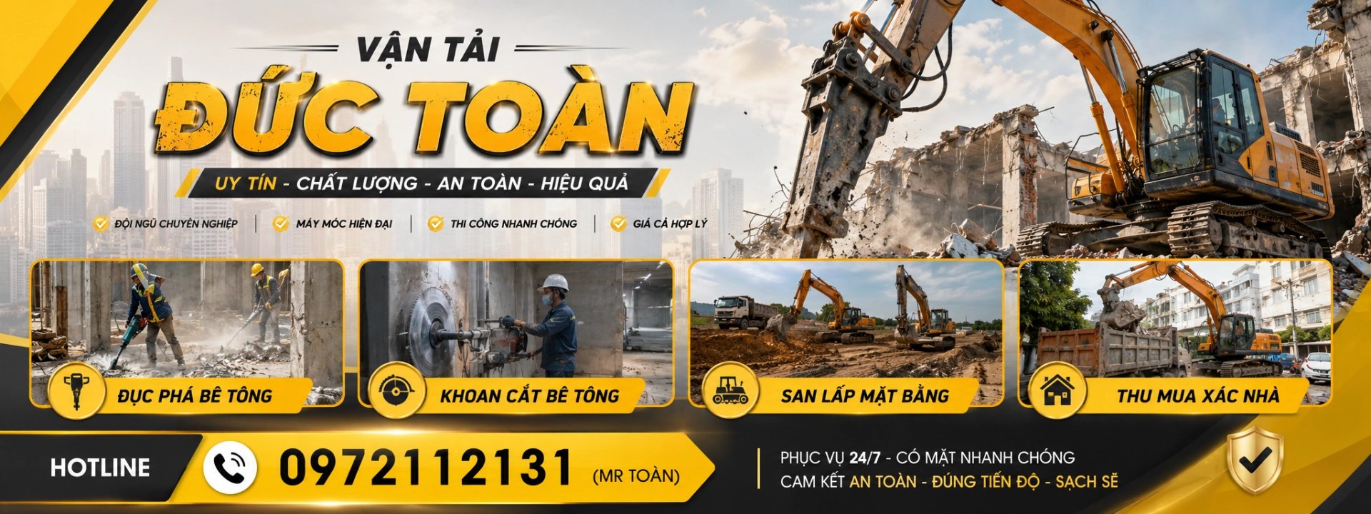 thuê máy đào bánh xích Quận 10